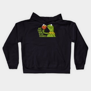 Kermit Drink Tea Quote Kids Hoodie